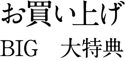 お買い上げBIG8大特典
